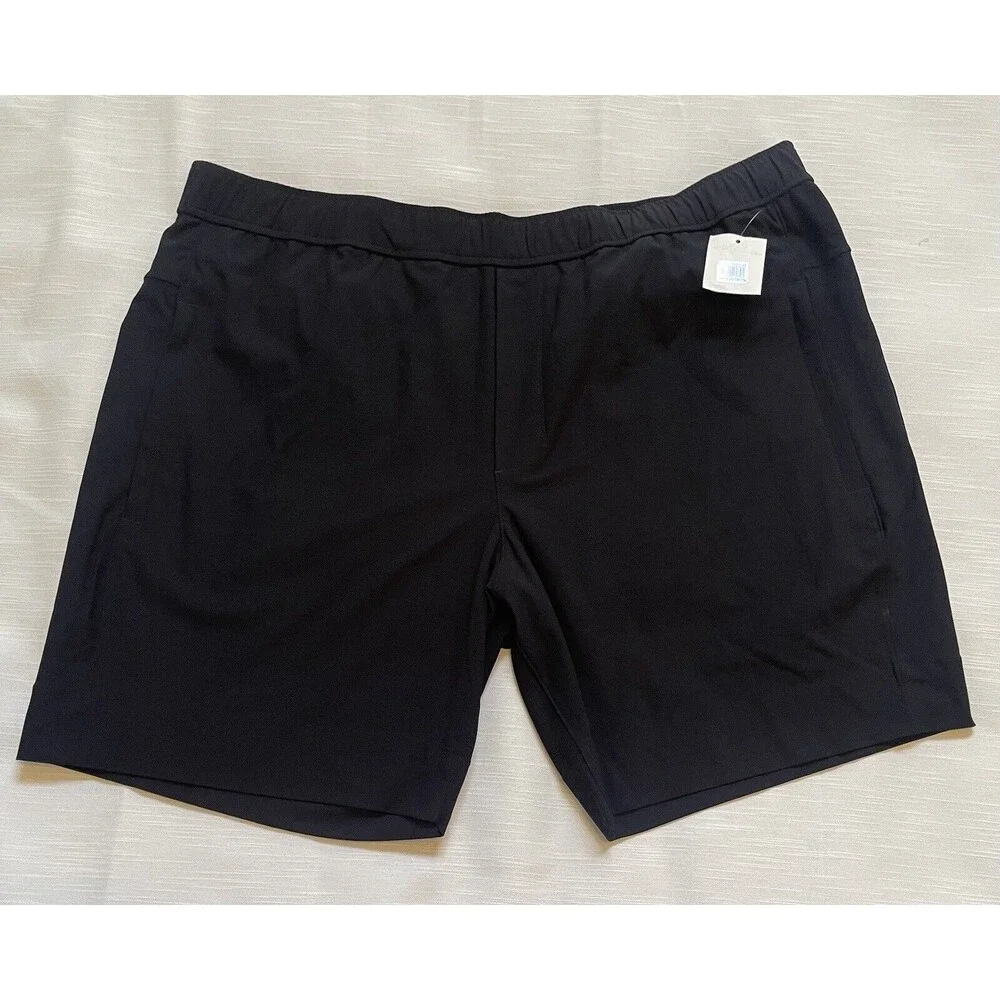 Vince Men Modern Pull-On Jogger Short In Black Sz XL New
